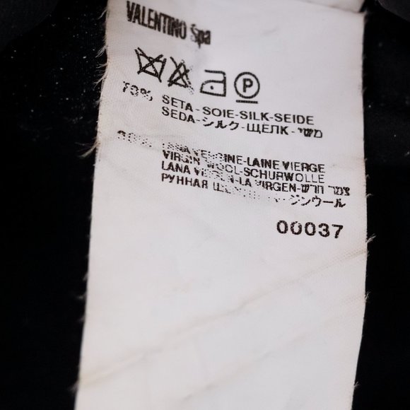 Valentino Brown Tweed Ruffle Pencil Skirt - Picture 8 of 10